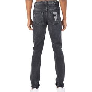 Ksubi NWT Men's Grey Chitch Jeans Mid Long Rise Slim Tapered Leg Size 31 Denim